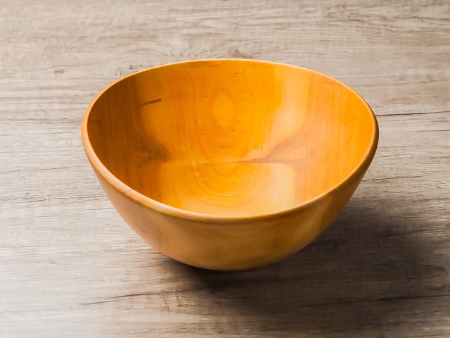山桜 ウッドボウル19cm no.2（サラダボウル）／Canaria Wood Works