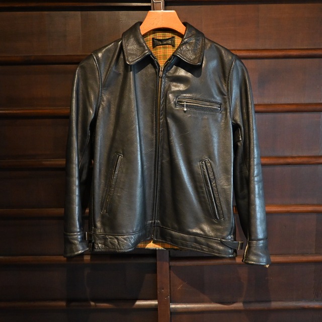 vintage steerhide  leather jacket