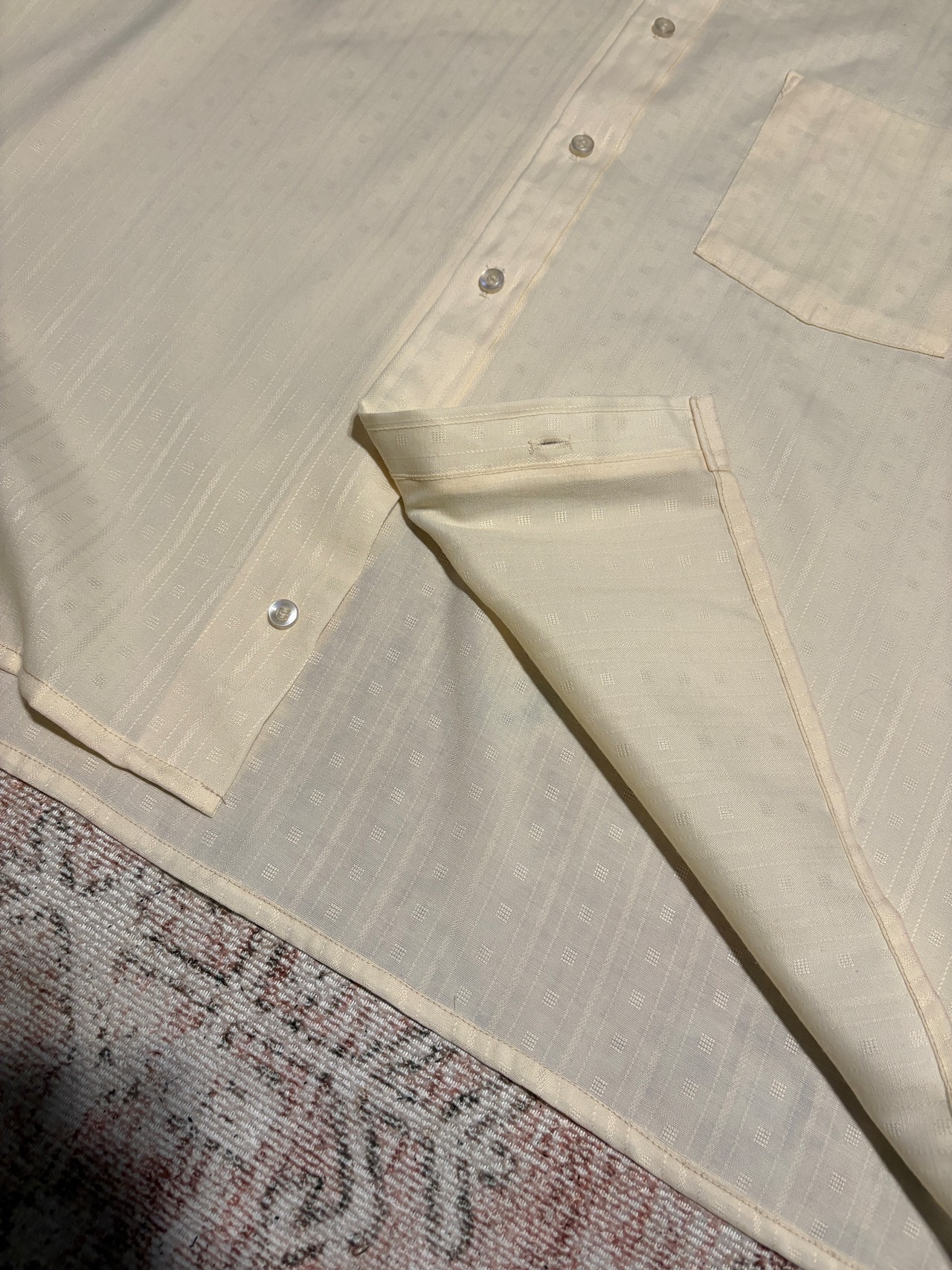 80s / Vintage / Jacquard Pattern Shirts / REMAKE Shirts