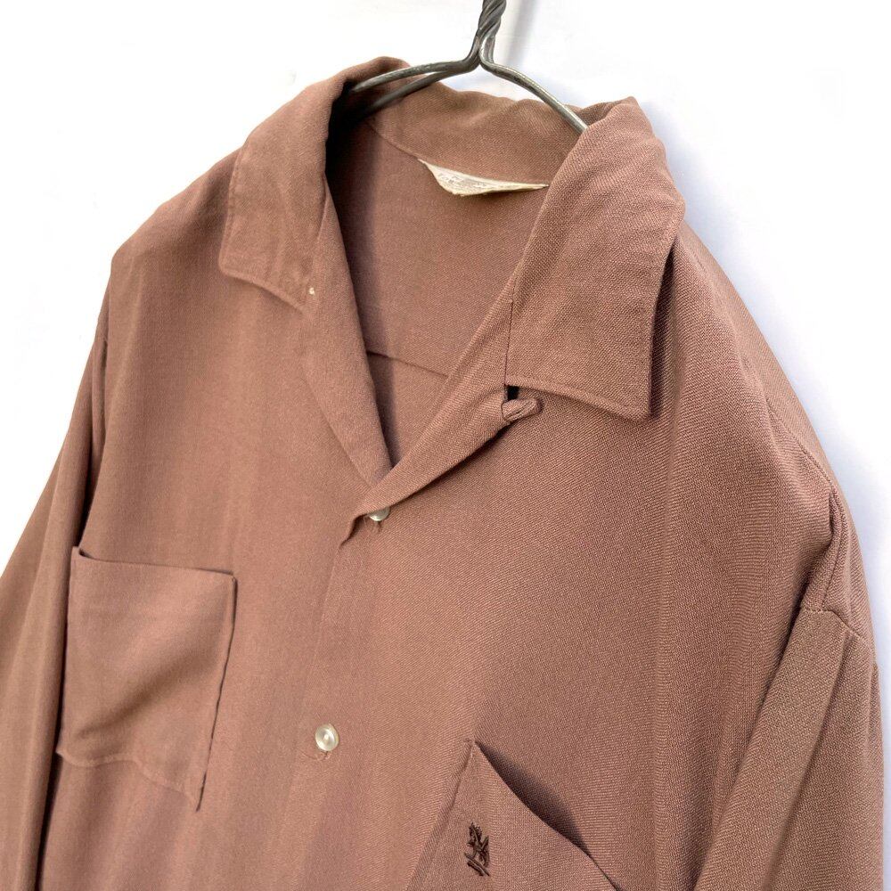 Towncraft [TOWN CRAFT] Vintage Open Color Rayon Gabardine Shirts