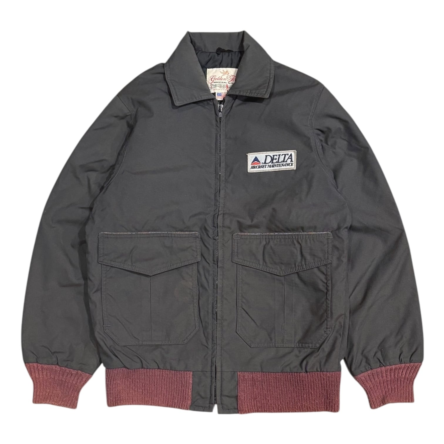 90's USA製 DELTA Insulation Work Jacket S / デルタ航空 企業物