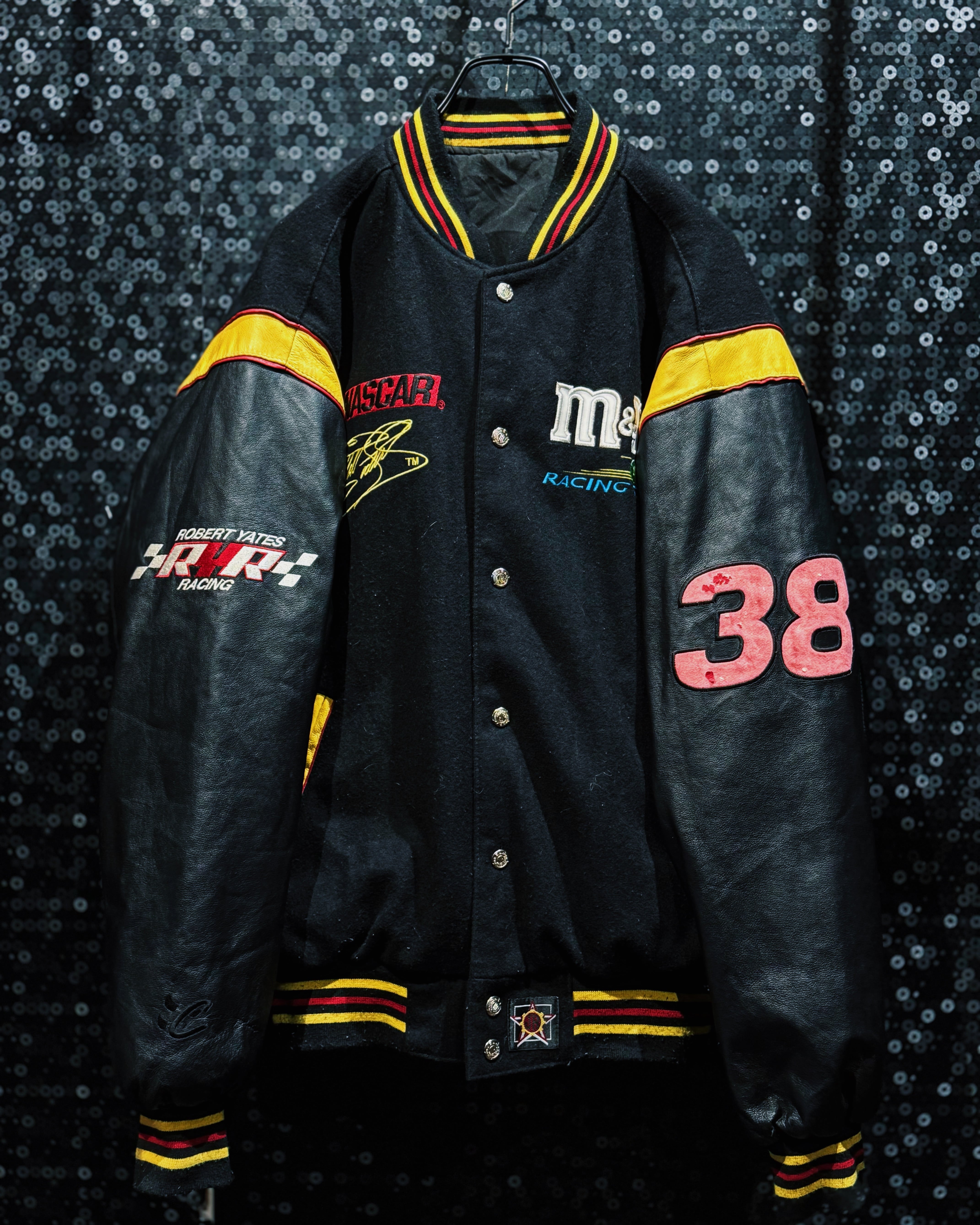 【ÆIEM】“m&m’s × NASCAR RYR #38” Reversible Racing Stadium Jacket