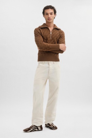WALES BONNER 【ACOUSTIC JUMPER  -CAMEL-】