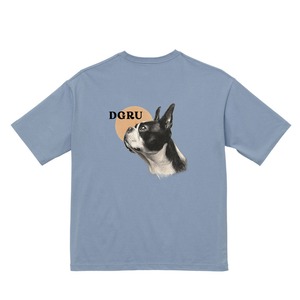 ボストンテリア　バックプリント　Tシャツ