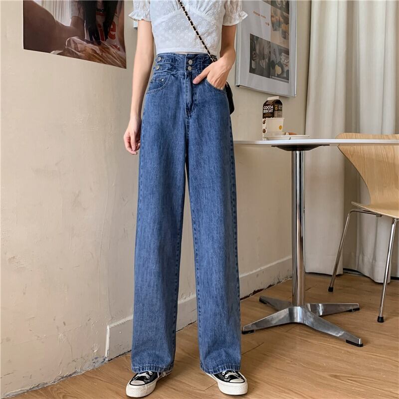 スプリングハイウェストウェスト薄手ジーンズ 春物 YY-ファッション37240896129