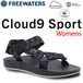 サンダル ビーチサンダル ストラップサンダル freewaters フリーウォータース Cloud9 Sport WMS (Womens) WO-089-BKTY23cm