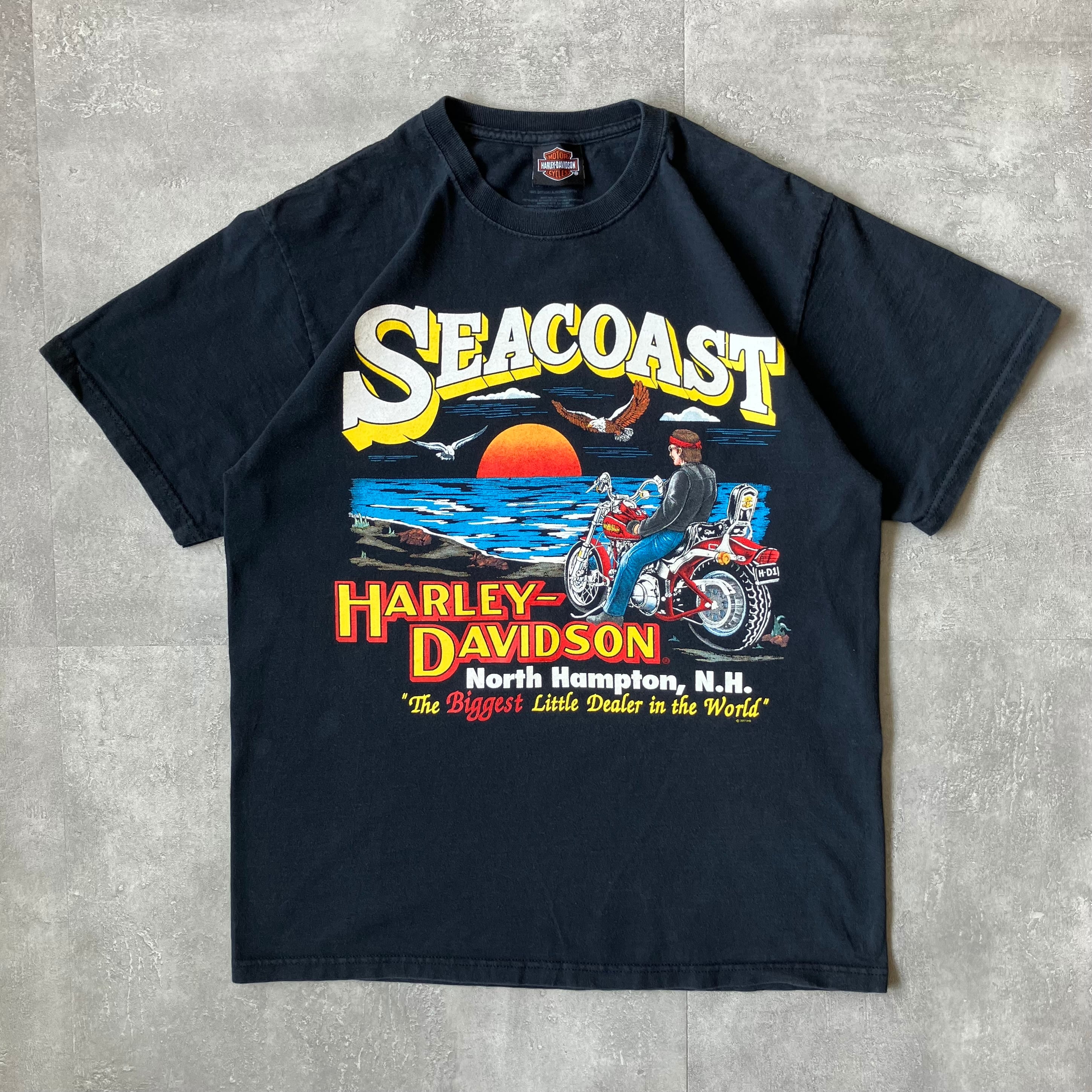 《M size》Harley-Davidson ハーレーダビッドソン 両面プリントTシャツ ブラック No.3201