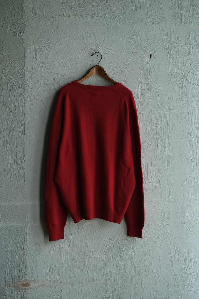 Utah/"Jos. A. Bank" v-neck cashmere sweater/red