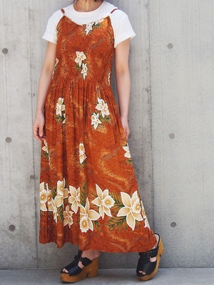 FLORAL CAMISOLE LONG DRESS