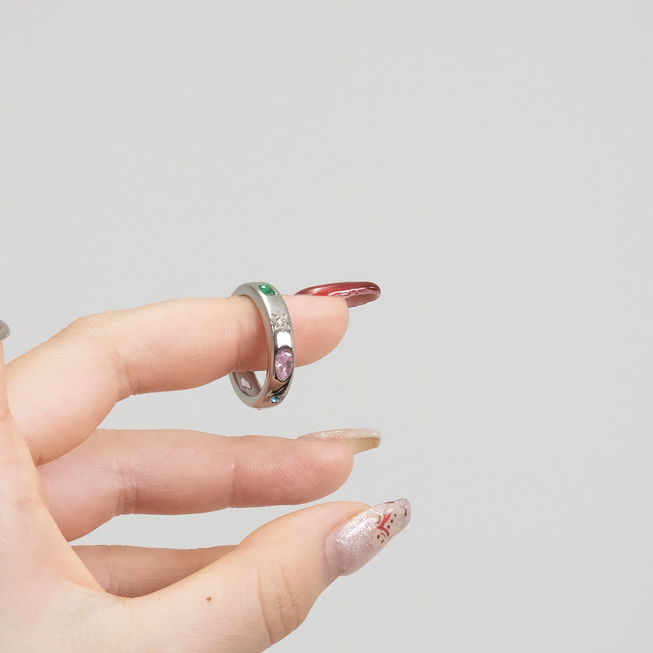 multi color stone ring | FLORES