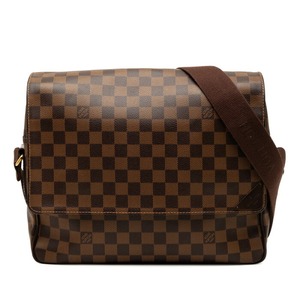 ルイ ヴィトン ダミエ シェルトンMM 斜め掛け ショルダーバッグ N41149 ブラウン PVC レザー レディース LOUIS VUITTON 【中古】