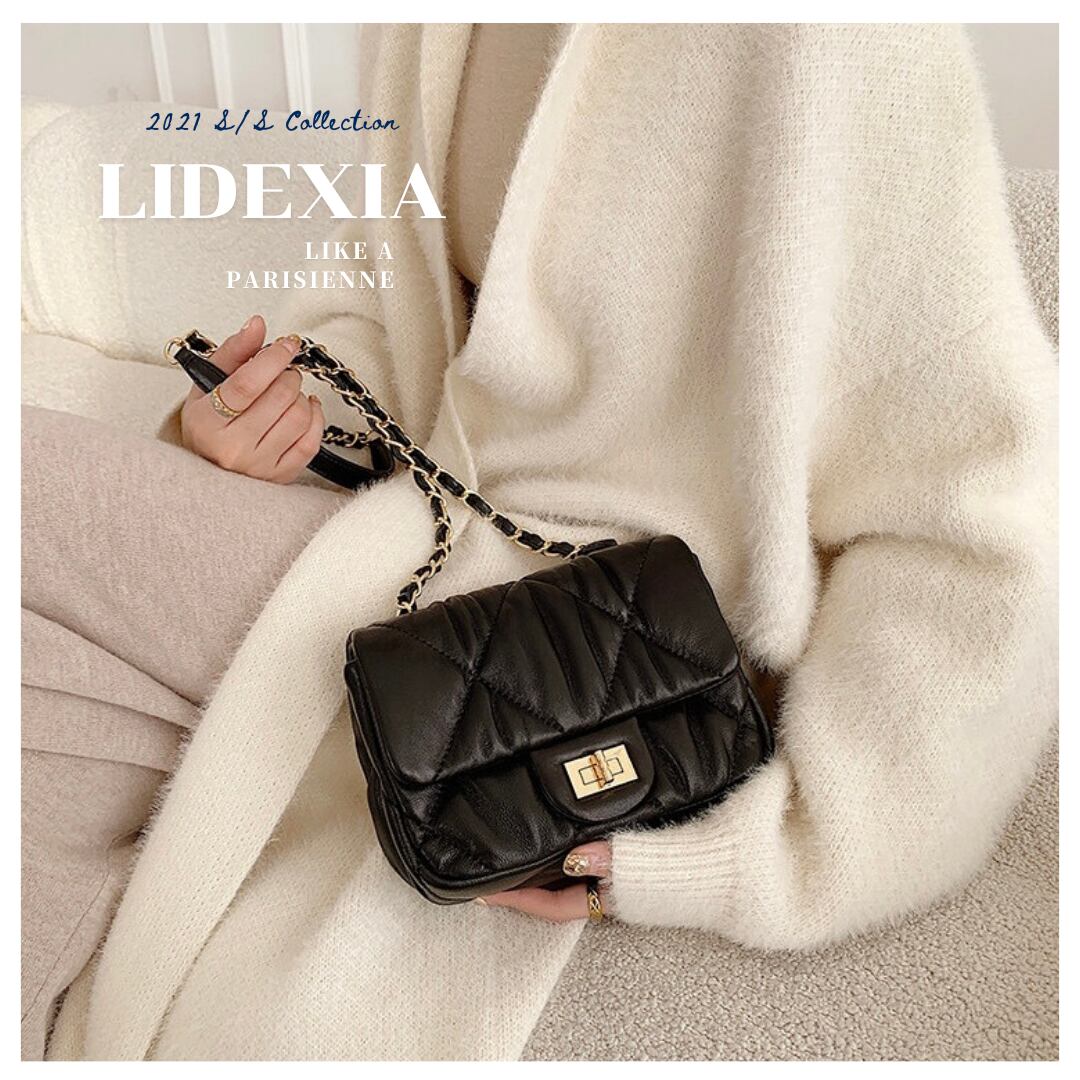 Corinne コリンヌ 羊革キルティングチェーンバッグ Lidexia リデシア 革バッグ 革小物のセレクトショップ