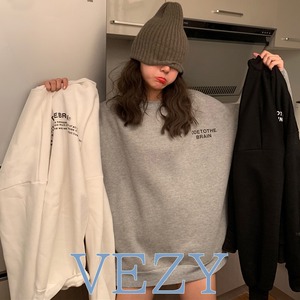 トレーナー トップス トレーナー トップス スウェット プルオーバー 裏起毛 長袖 体型カバー オーバーサイズ パーカー トレーナー ベジー VEZY ItemNo.【12604405 】