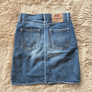 ANREALAGE denim skirt