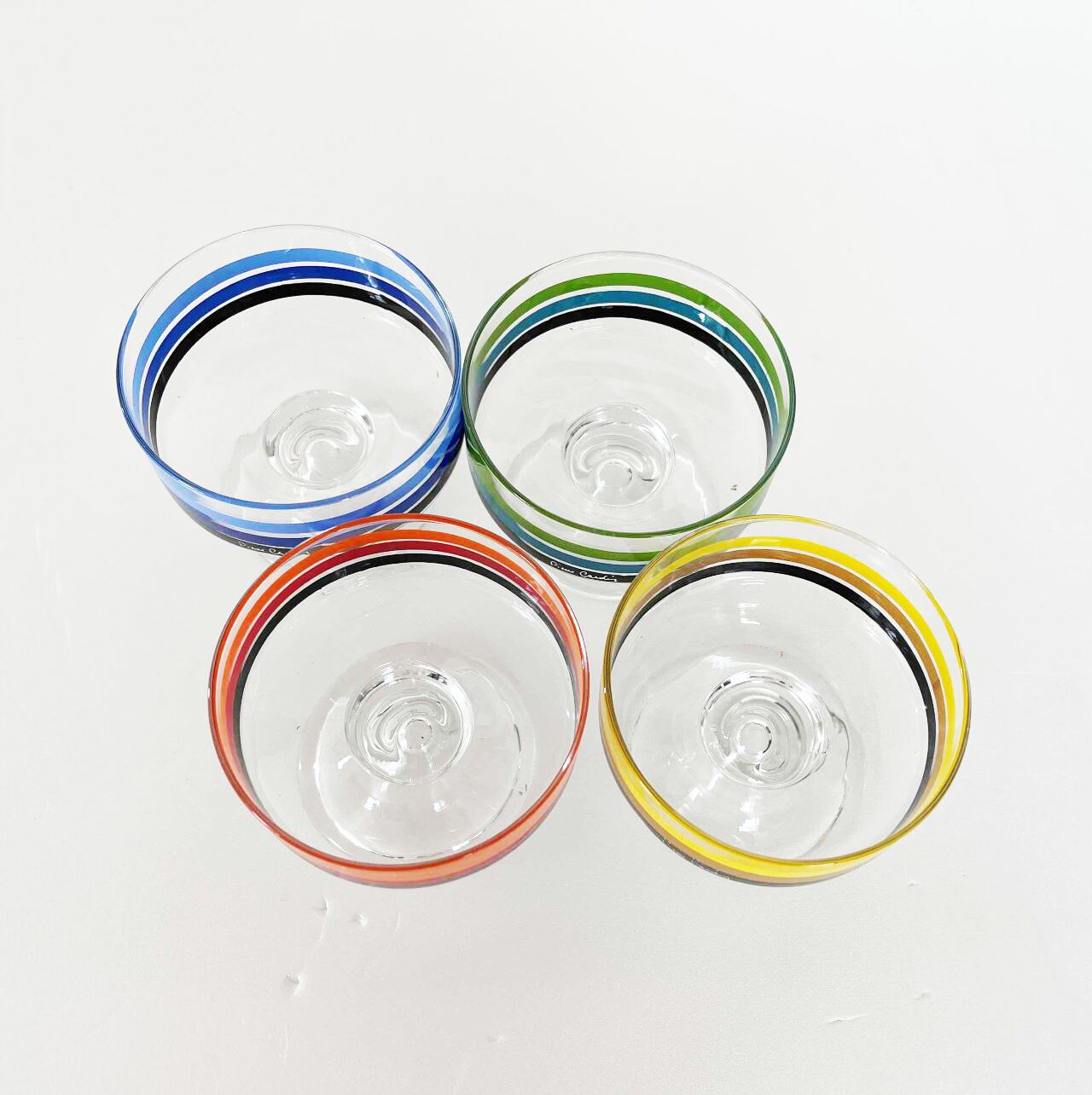 D-5 ピエール・カルダン ヴィンテージ 茶菓揃 合成漆器セット 昭和レトロ 昭和レトロ ピエール・カルダン デザートグラス アイス ガラス製 塙