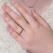 ベニトアイト グラデーションリング 0.17ct k18