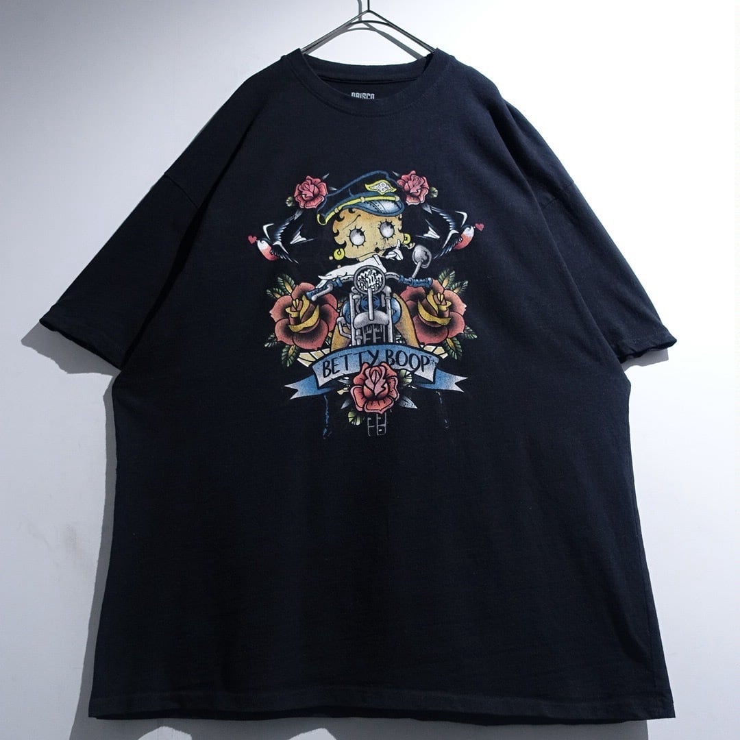 "Betty Boop" Black Print Design T-Shirt