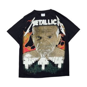 メタリカ　ロック　バンド　tシャツ　ロックT バンドT 手刷り風　半袖　L     商品番号97