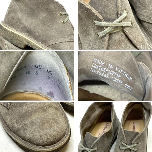 1点物◇クラークスCLARKSデザートブーツ革靴スエードレザーシューズ