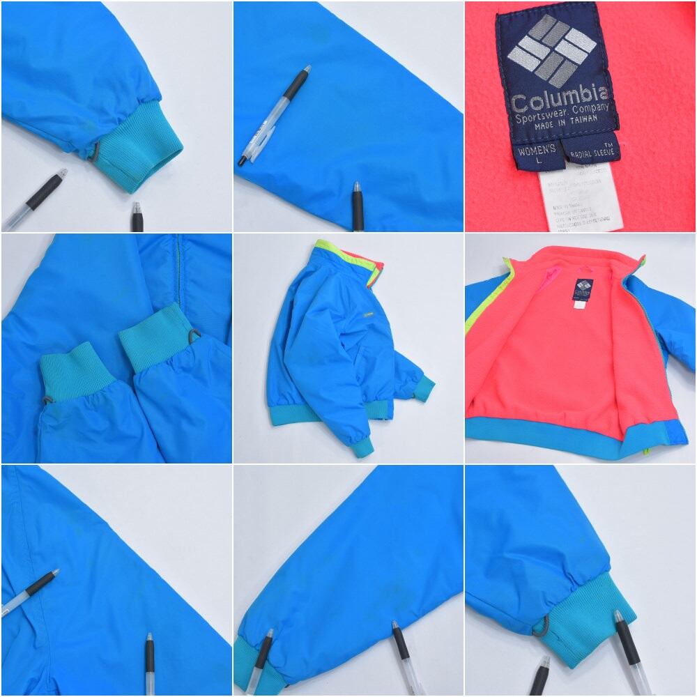 80s~ Columbia コロンビア ナイロンシェル シンチラ ジャケット 80s~ Columbia コロンビア ナイロンシェル シンチラ ジャケット