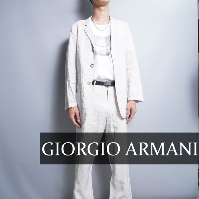 GIORGIO ARMANI】ストライプ3Bセットアップスーツ | ブランド古着屋