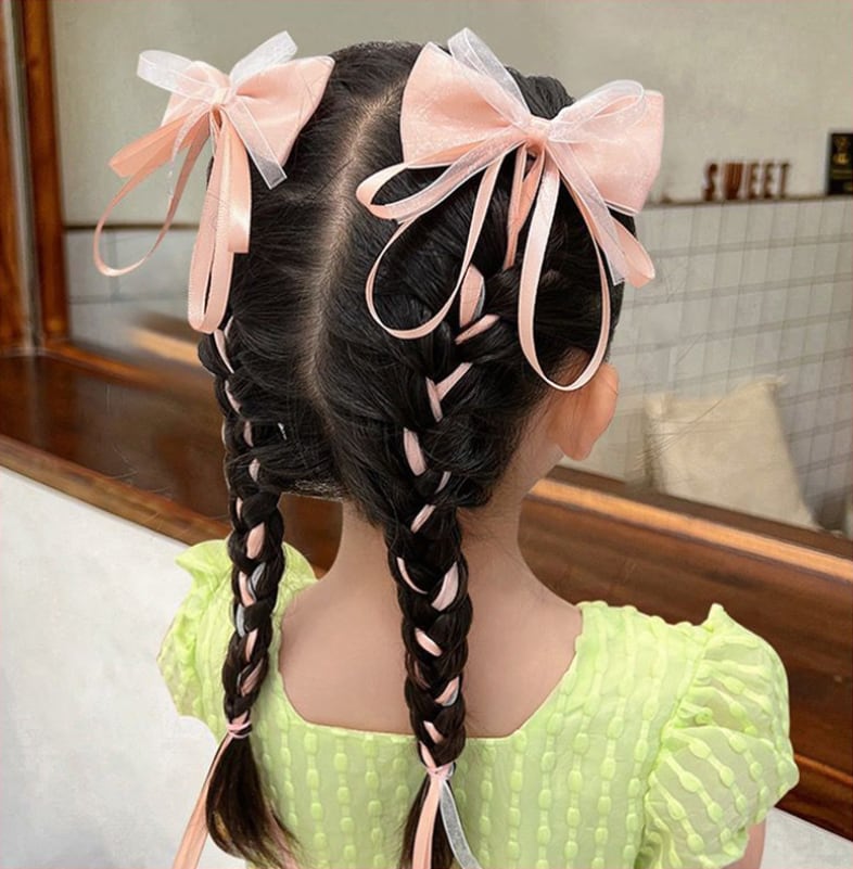 51%OFF!】 ヘアピン リボン キッズ かわいい シンプル 簡単 ヘア