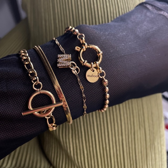 【bracelet】316L Figaro design chain bracelet