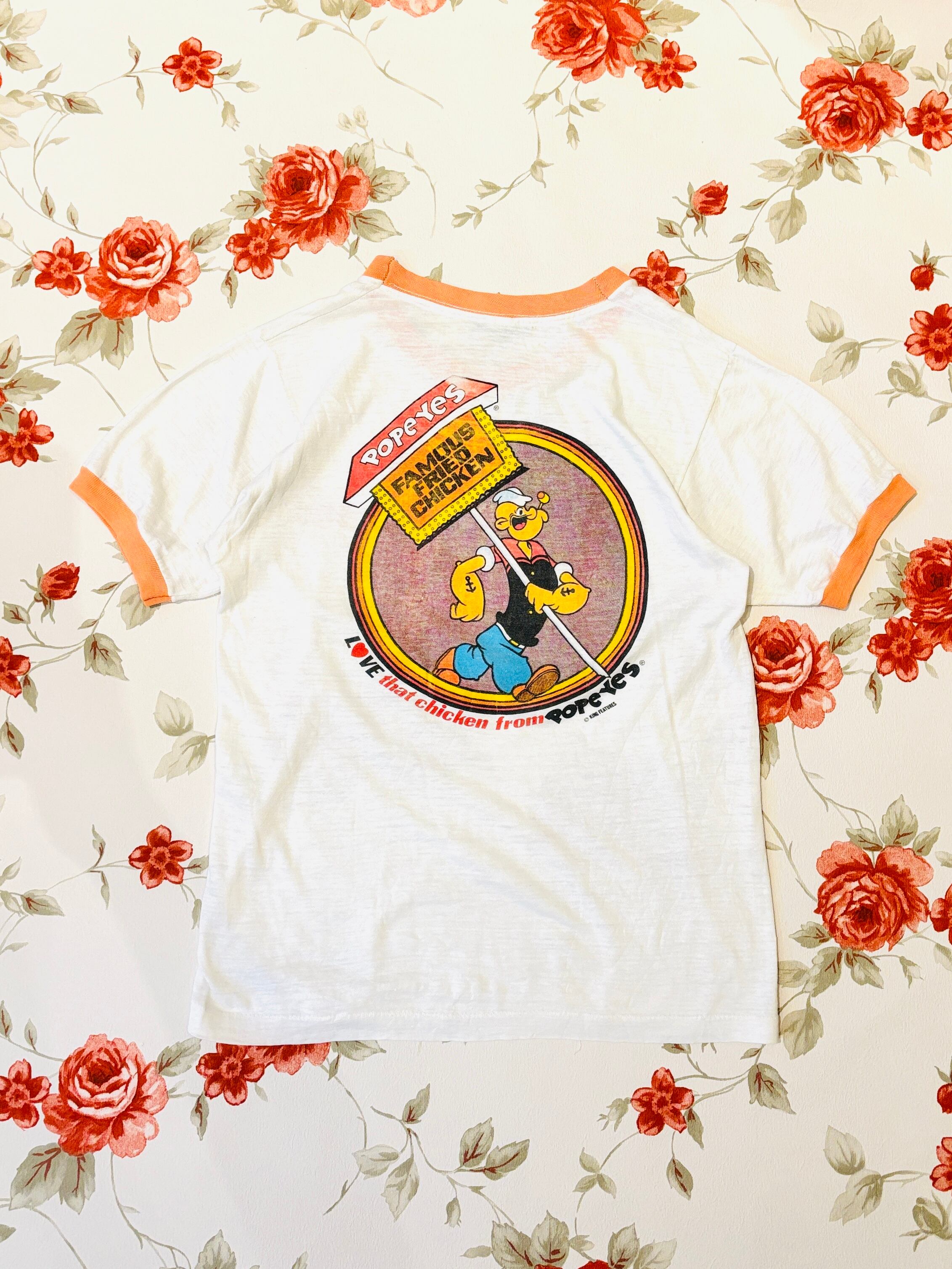 【kids vintage】 POPEYE T-sh. about8-10y