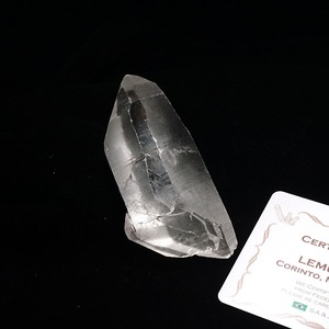 レムリアンシード 水晶 ダブルポイント 原石 ブラジル ミナスジェライス州 コリント産 証明書付属 一点物  271-254