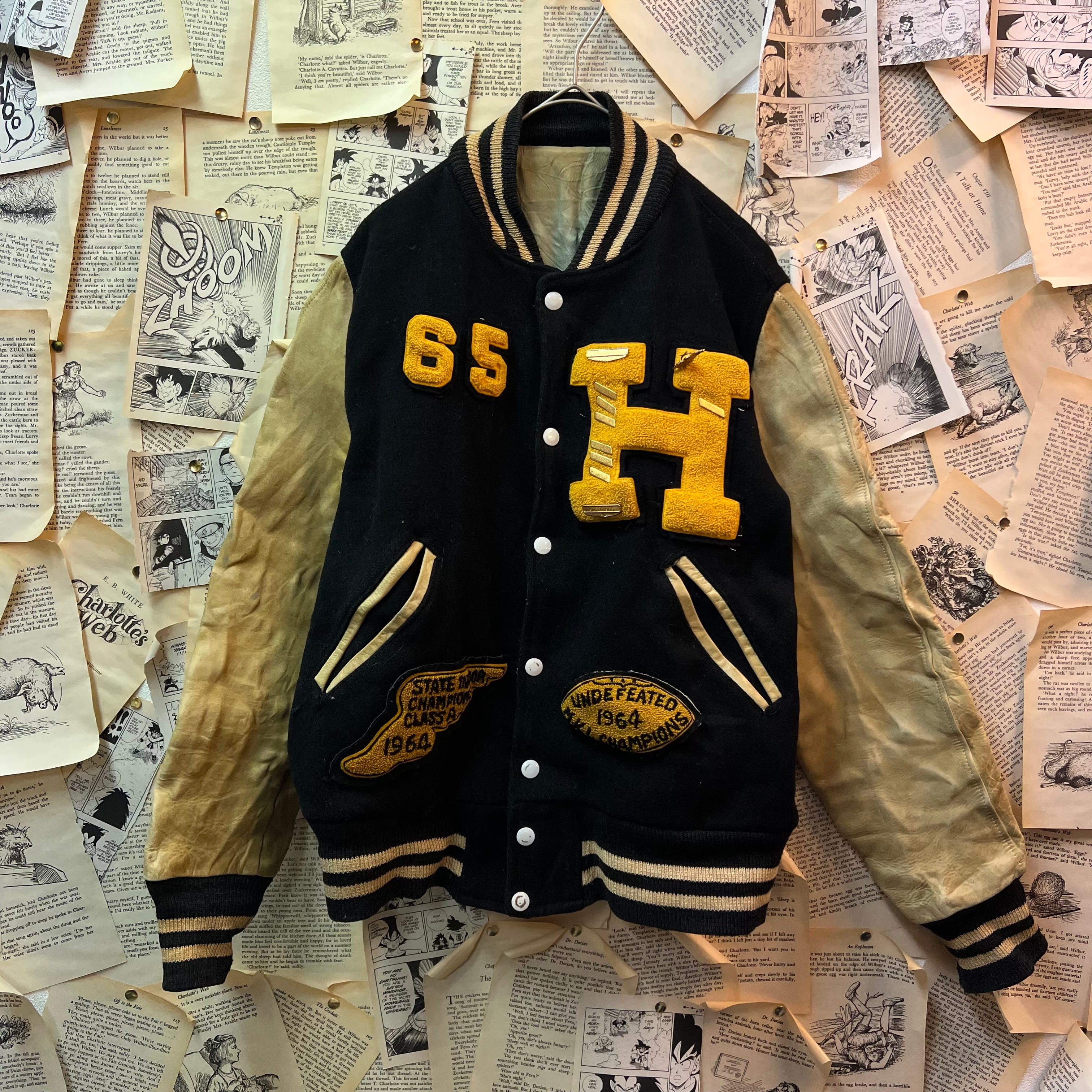 ヴィンテージ 刺繍ワッペン レザースタジャン | 古着屋PENNY 