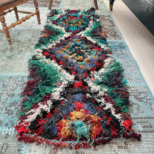 モロッコ ヴィンテージラグ MR007 | ブジャド | 40cm × 115cm