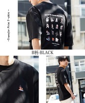 ＼SALE／◆転写プリントTシャツ◆bs-23104-42