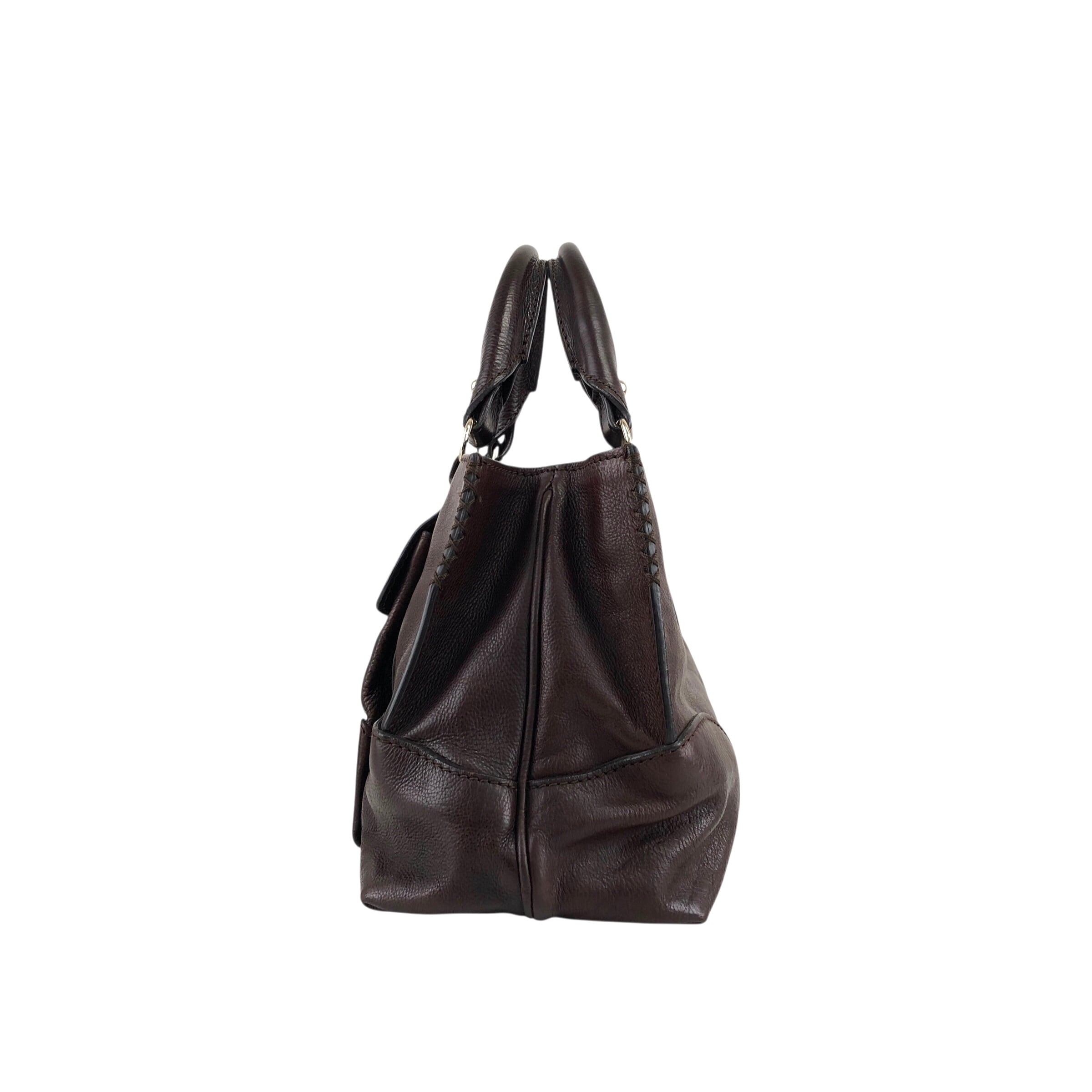 CELINE セリーヌ ブギーバッグ ハンドバッグ ブラウン 馬車 レザー
