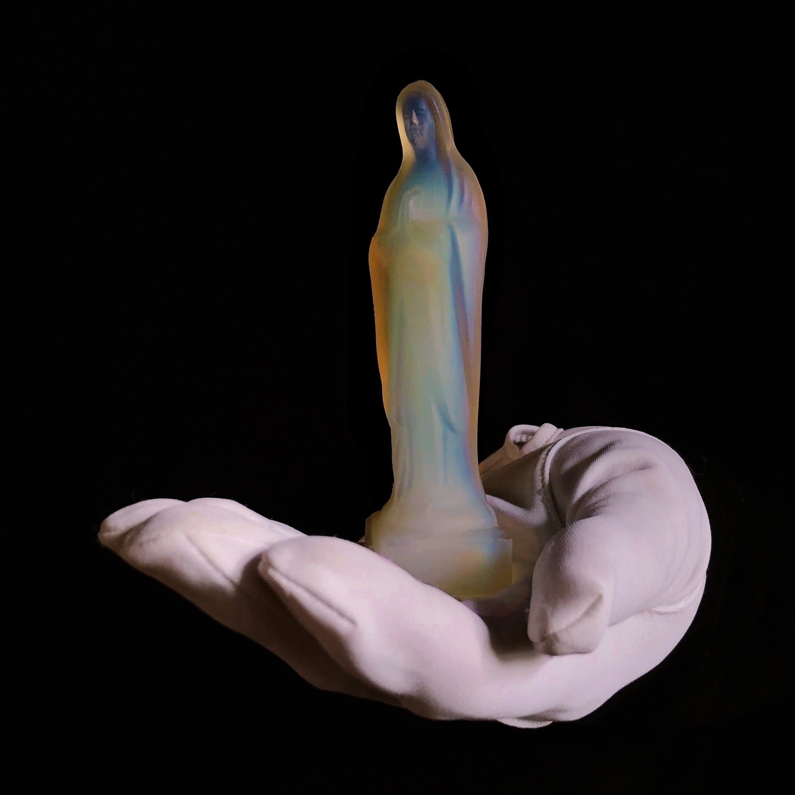 オパールセントガラスのマリア像 | メルキュール骨董店