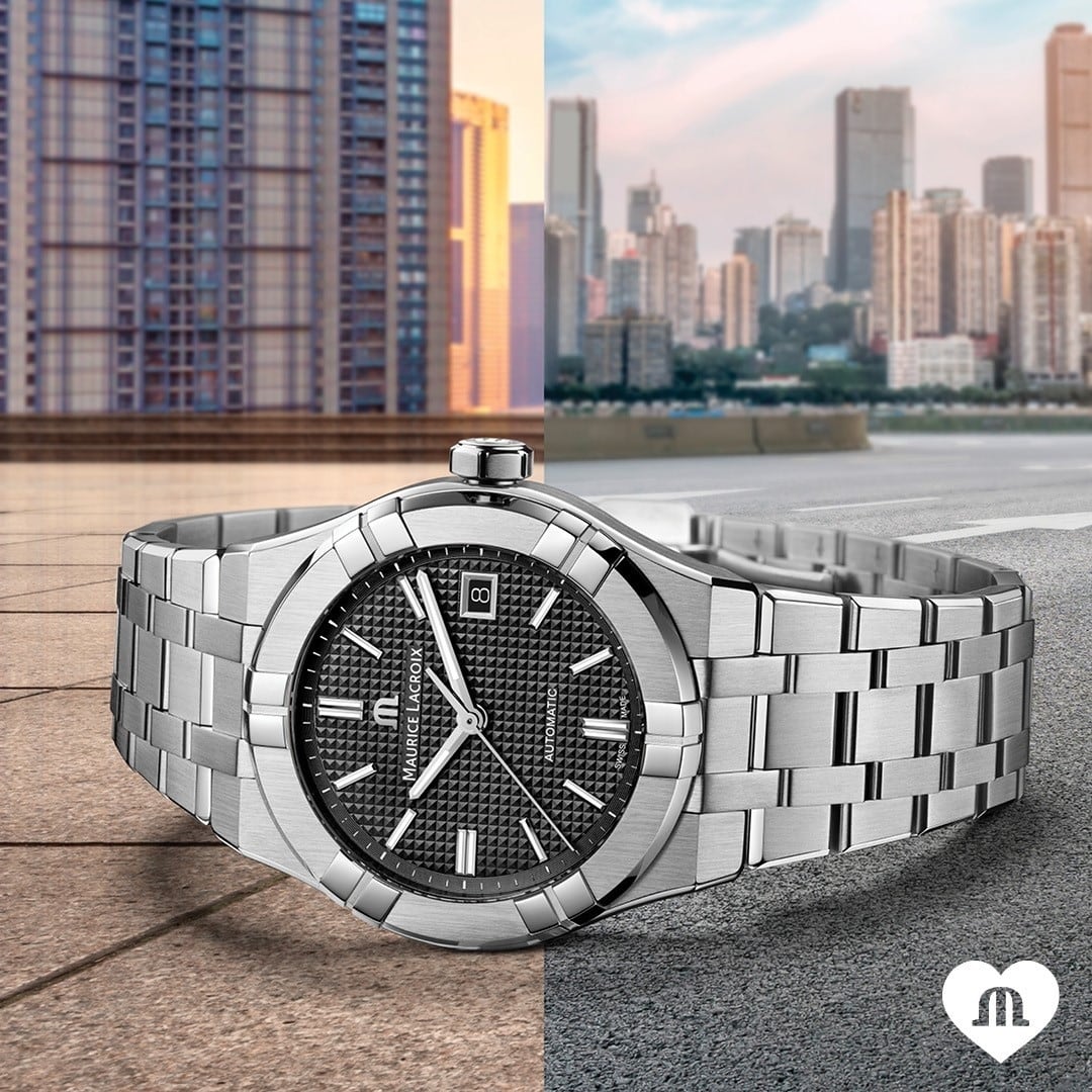 MAURICE LACROIX モーリス・ラクロア】 AIKON AUTOMATIC DATE MAURICE LACROIX モーリス・ラクロア】 AIKON AUTOMATIC DATE