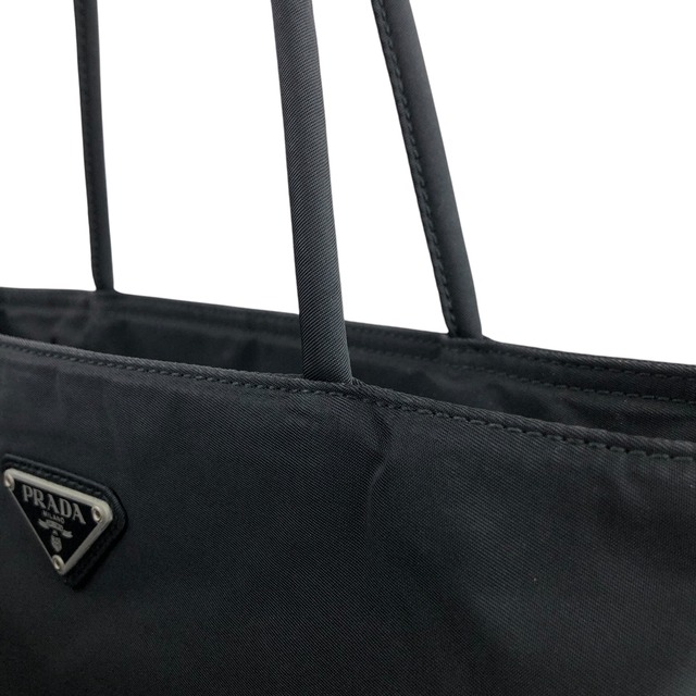 PRADA プラダ トートバッグ ブラック トライアングルロゴ ナイロン vintage ヴィンテージ オールド wen6ju