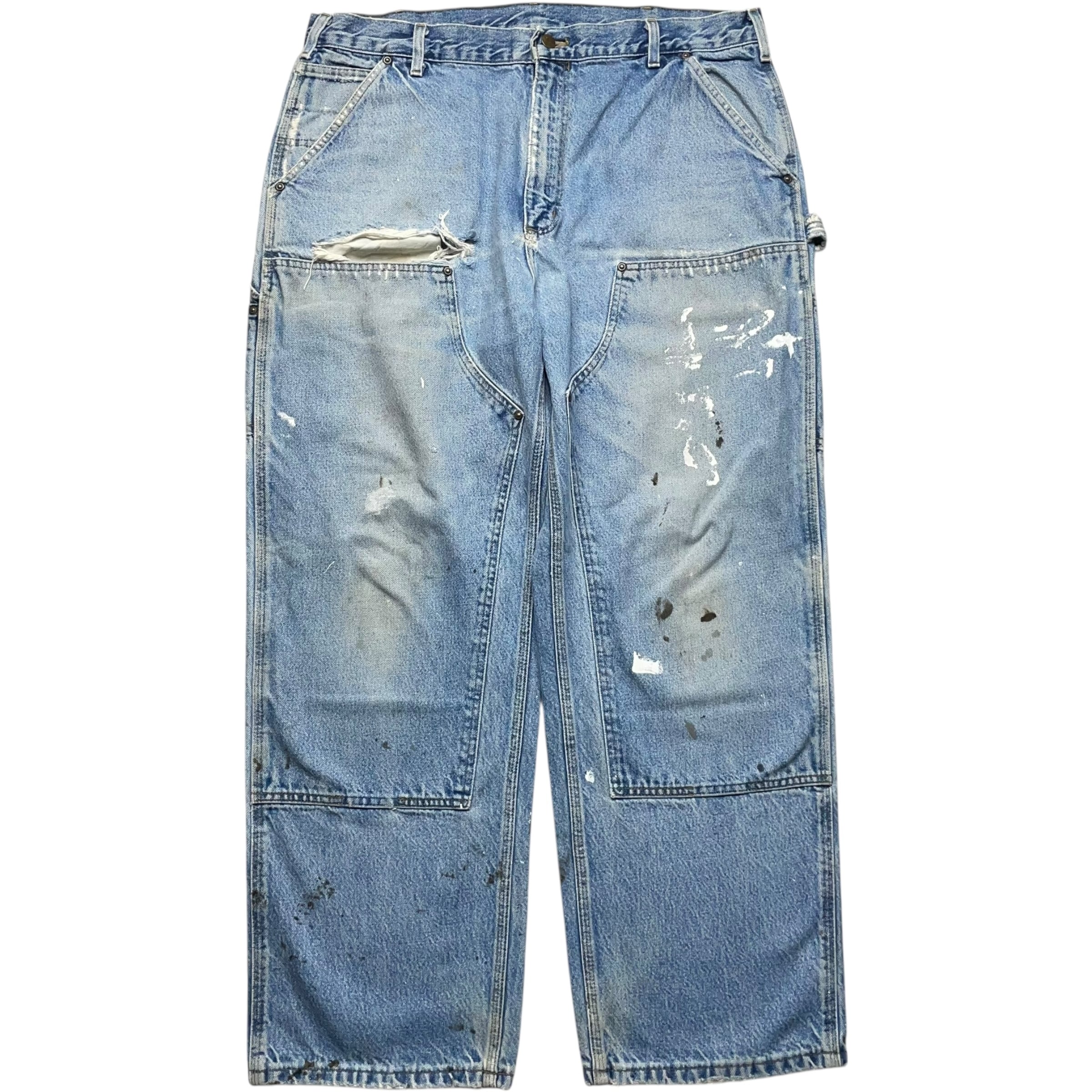 Carhartt ダブルニー W38×L30 デニム ペインター カーハート 実寸W38 L30》Carhartt カーハート ペインターパンツ デニム