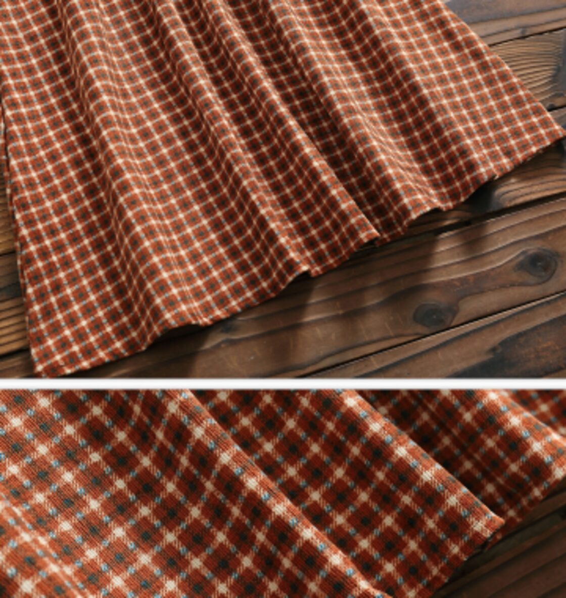 森ガール】ワンピース 秋冬 茶色 スタンドカラー コーデュロイ