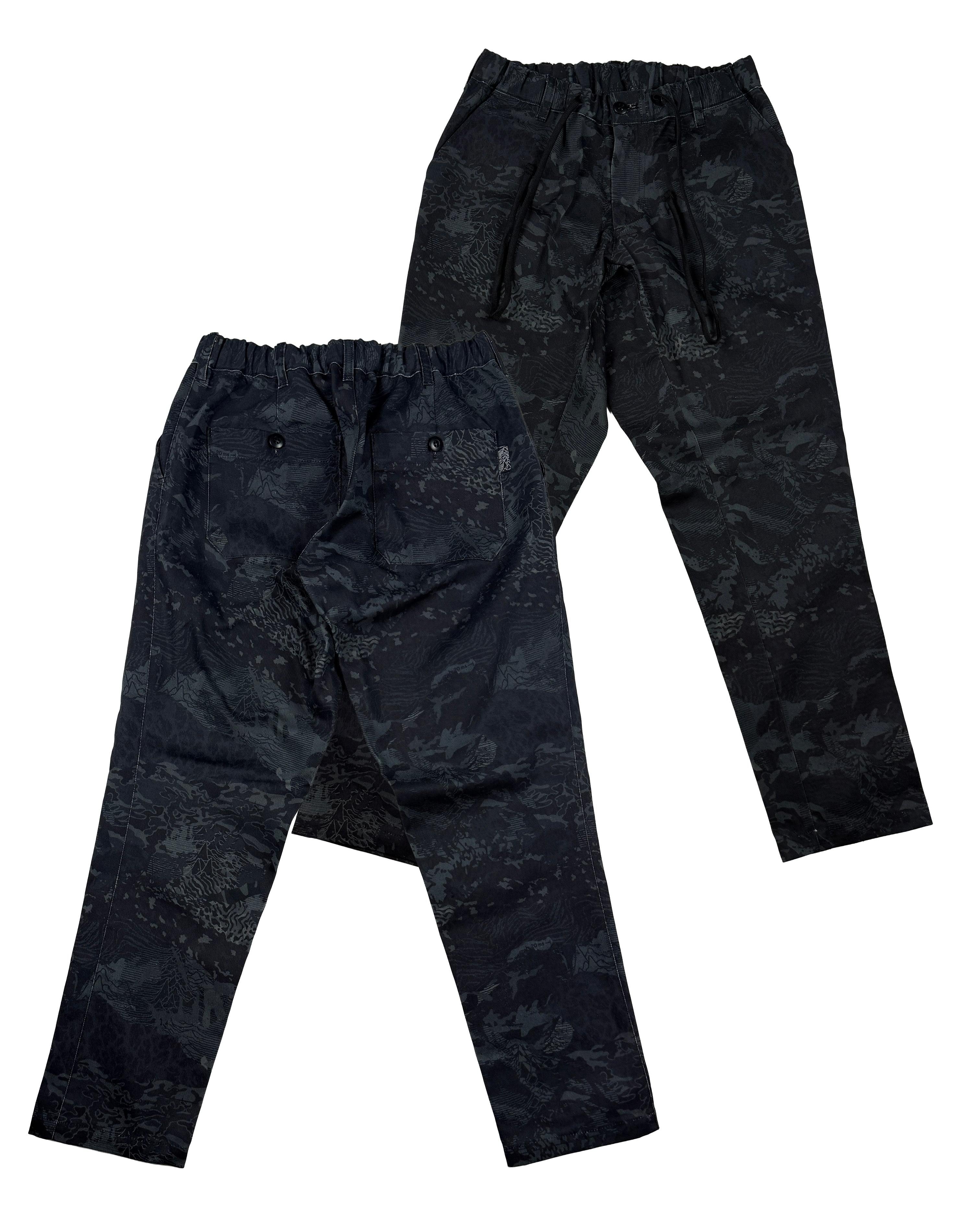 ALLAROUND / カーゴパンツ/M/コットン/BLK ALLAROUND