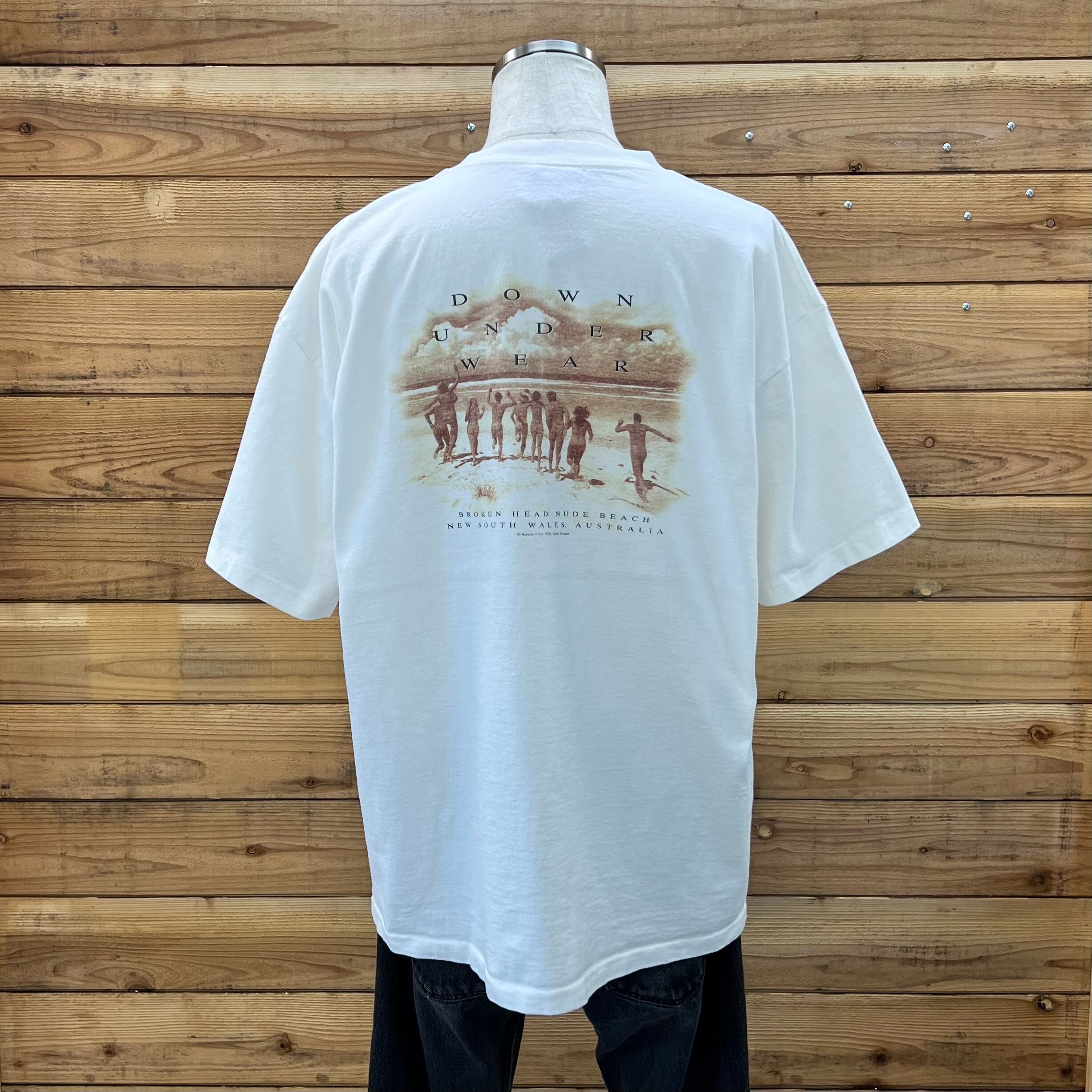 [ L ] The Aussie T Company 90's Made in USA "DOWN UNDER WEAR" Photo