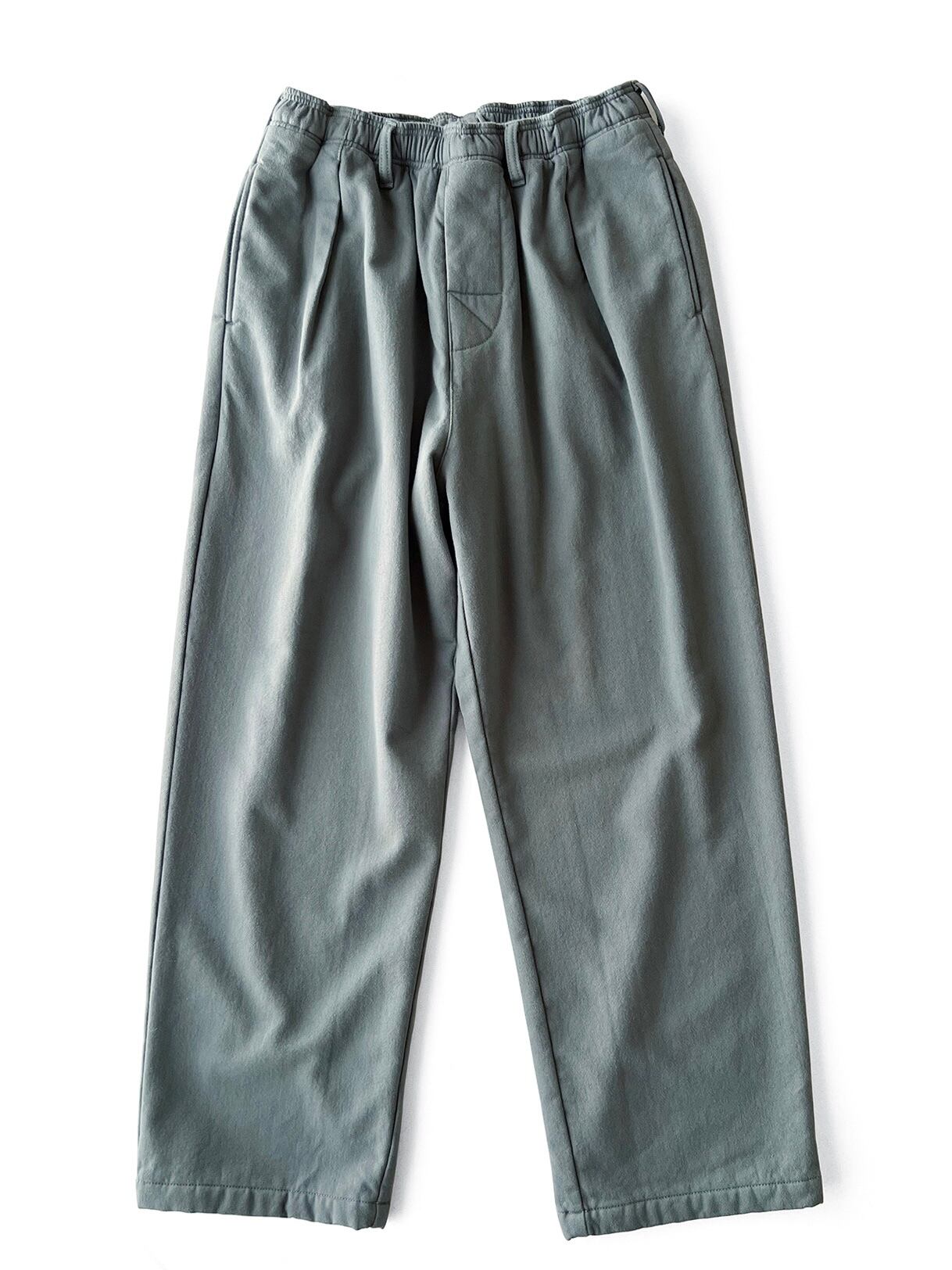 COMFORTABLE REASON / FLEECE BACK SLACKS - SAGE GREEN | DEXIM