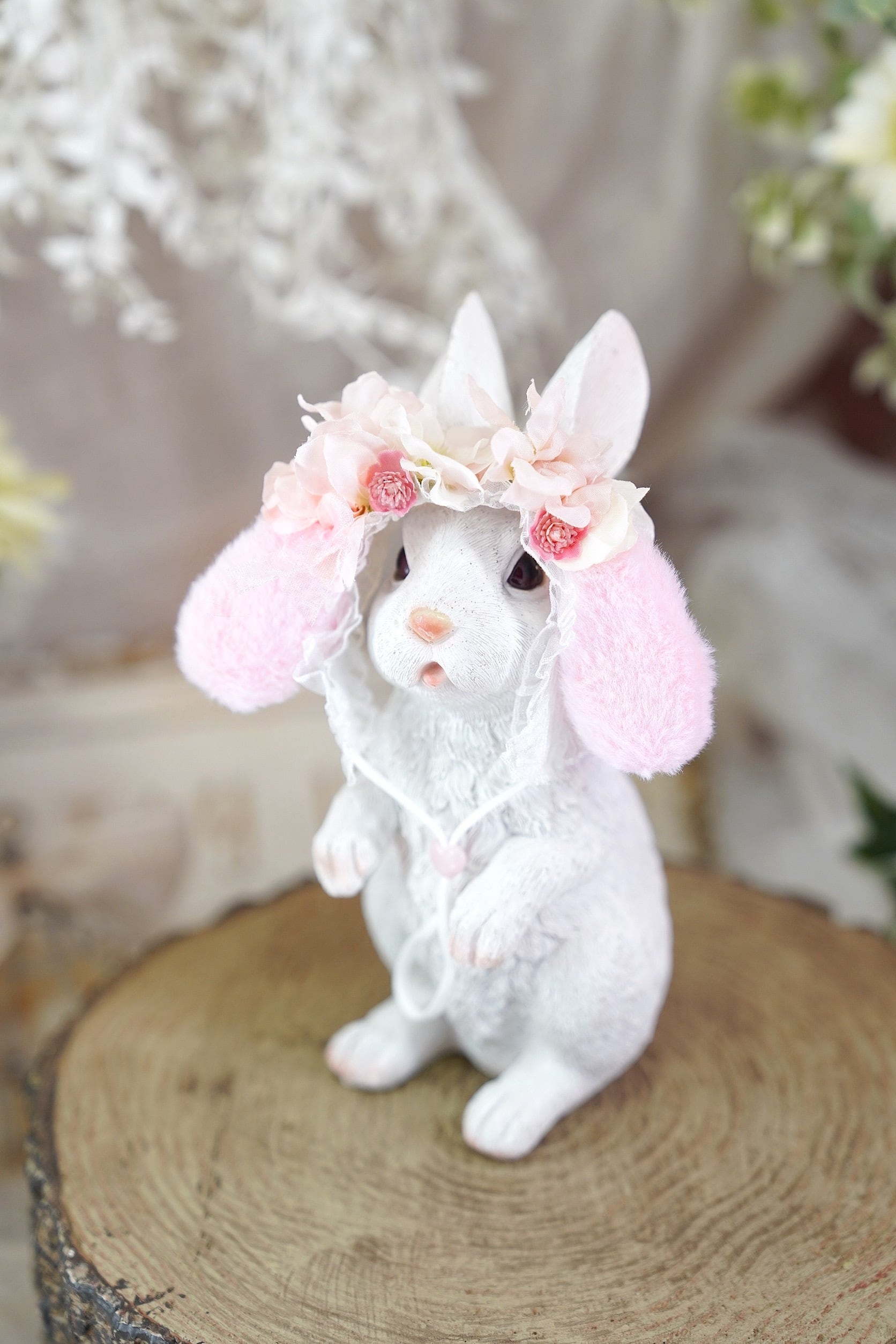 フラワーバニーカチューシャ