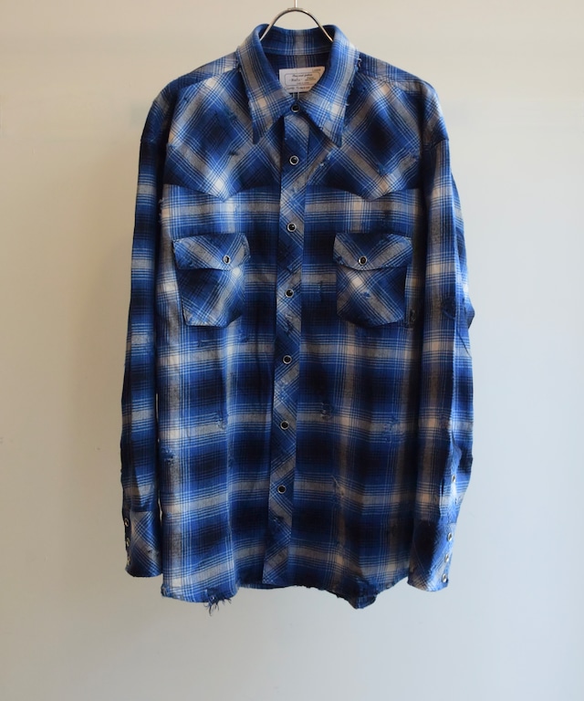Rafu/　Rafu002-23-01 western shirt(BLUE)