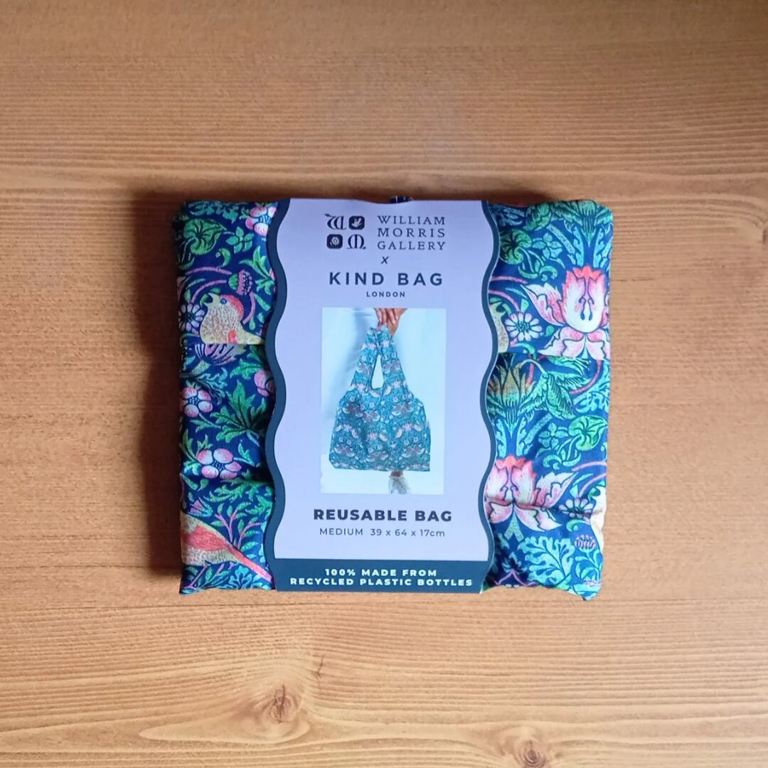 【KIND BAG】Strawberry Thief（いちご泥棒）/ William Morris｜ミディアムサイズ