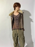 "unknown" Lace-up Leather jacket