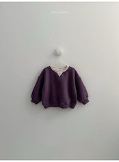〖取寄〗韓国子供服 / 26winter / minirobe / ツートントレーナー / キッズ *S~XL*
