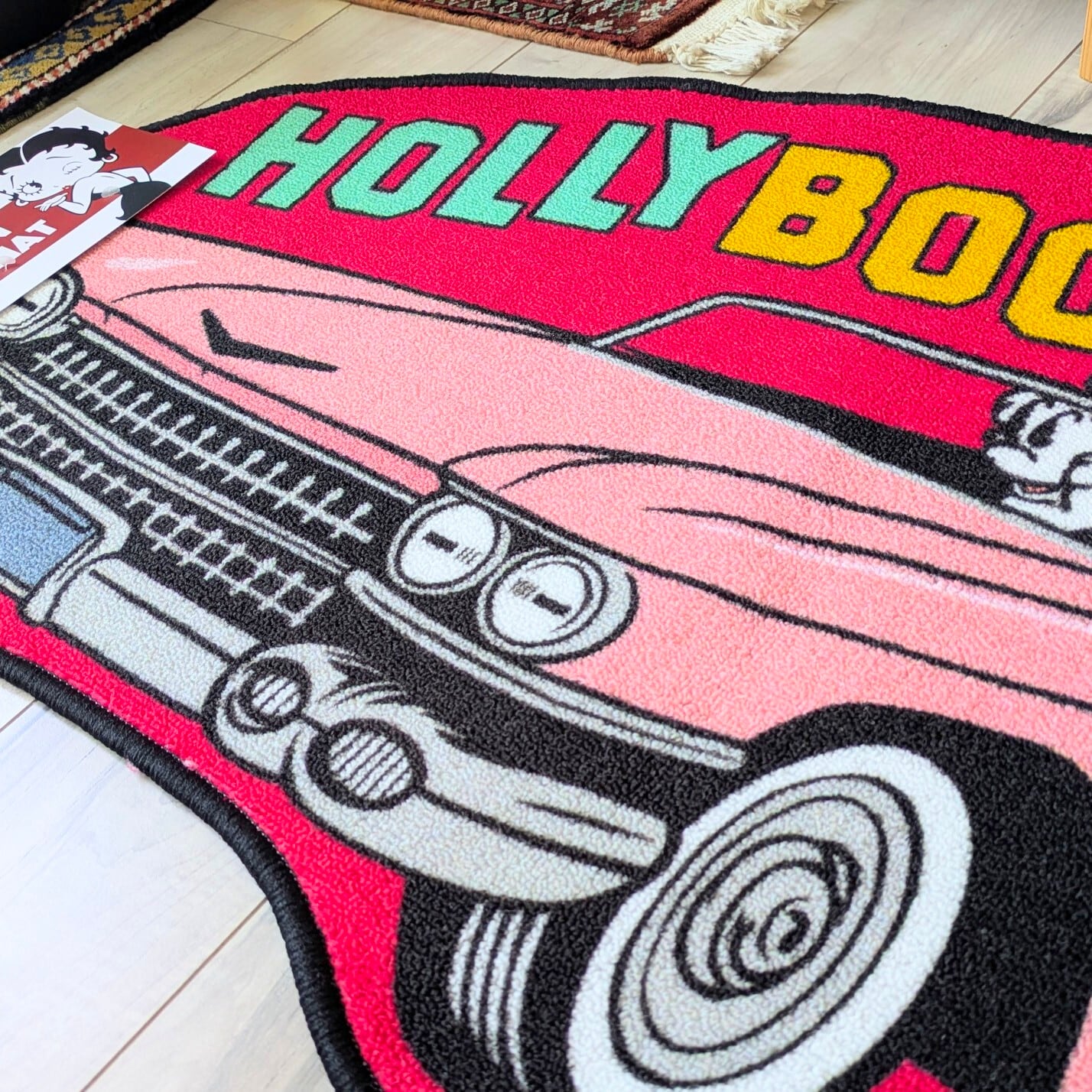 【 Betty Boop（ ベティ・ブープ ） 】American MAT ( 裏面滑り止め加工 ) / キッチンマット / ふかふかマット / フロアマット / バス / エントランス / ロングバージョン〚アメリカン雑貨 アメトイ〛