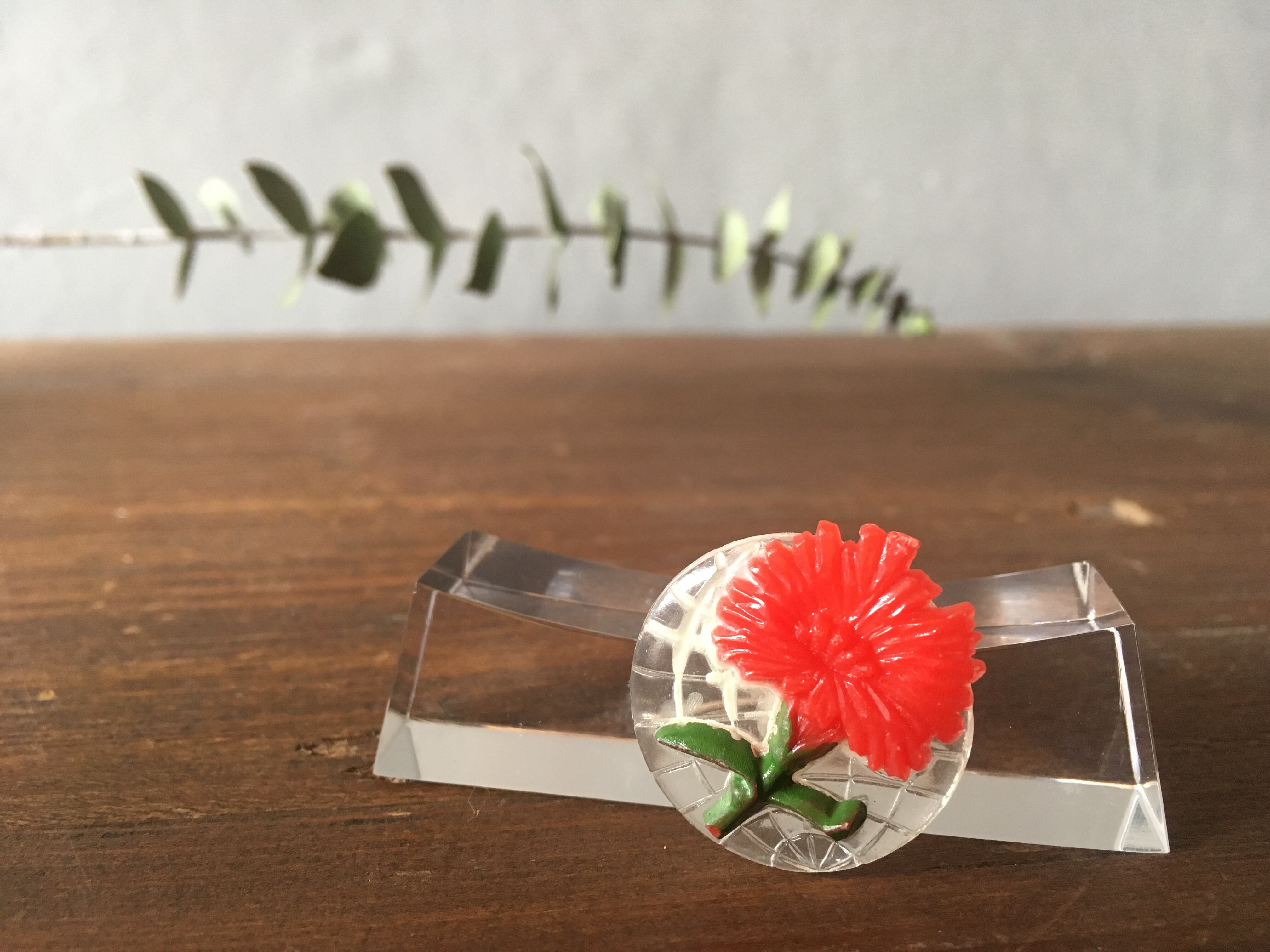 フランス ヴィンテージ ブローチ カーネーション