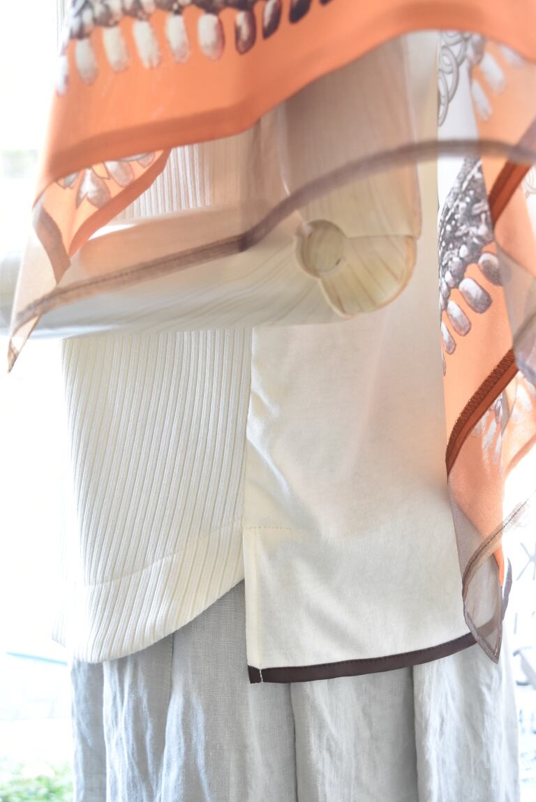 Lallia Mu(ラリア・ムー) 26S/S スカーフスリーブカットソー | junemie