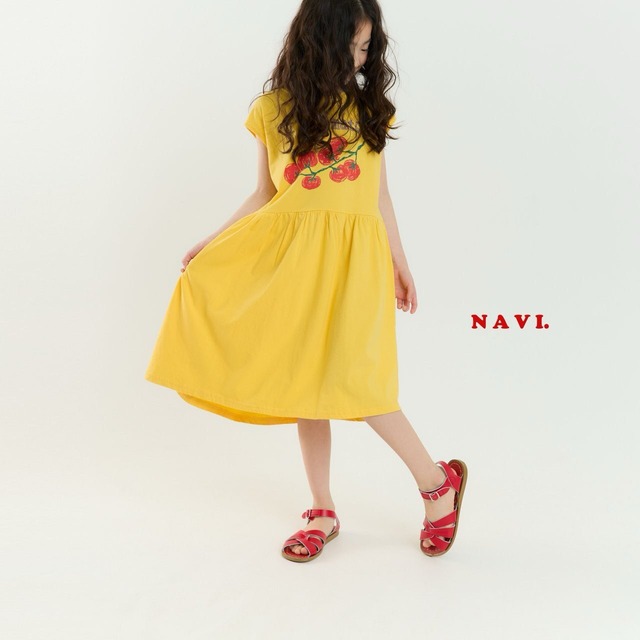 «予約»«ジュニアサイズあり»«navi» トマトワンピース 2colors
